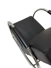 Art Deco Modernist Bauhaus Tubular Steel Lounge Chair by Frits Kuyken, 1936